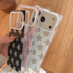 Custodia iPhone 15 motivo stella a cinque punte
