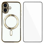 Custodia magnetica in TPU con vetro per iPhone 15 e 16