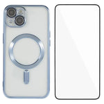 Custodia magnetica in TPU con vetro per iPhone 12 e 13