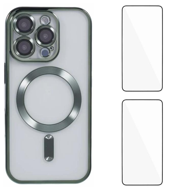 Custodia magnetica in TPU con pellicole per iPhone 16 Pro e 16 Pr