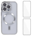 Custodia magnetica in TPU con pellicole per iPhone 16 Pro e 16 Pr