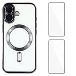 Custodia magnetica in TPU con pellicole per iPhone 16 e 15 Pro
