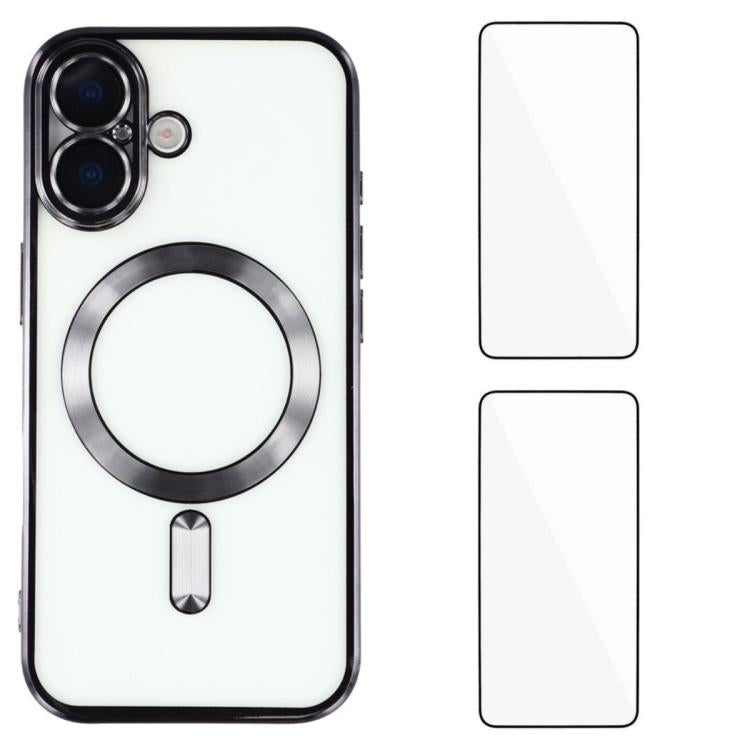 Custodia magnetica in TPU con pellicole per iPhone 16 e 15 Pro