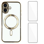 Custodia magnetica in TPU con pellicole per iPhone 16 e 15 Pro