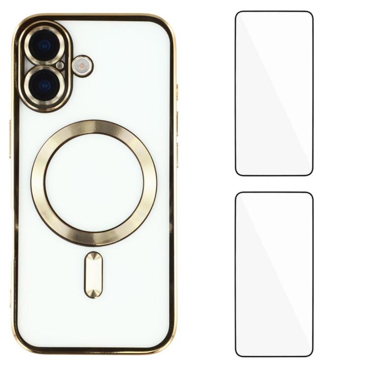 Custodia magnetica in TPU con pellicole per iPhone 16 e 15 Pro