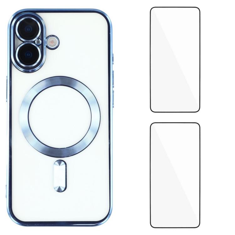 Custodia magnetica in TPU con pellicole per iPhone 16 e 15 Pro