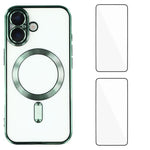 Custodia magnetica in TPU con pellicole per iPhone 16 e 15 Pro