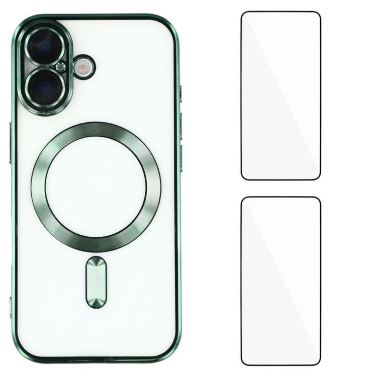 Custodia magnetica in TPU con pellicole per iPhone 16 e 15 Pro