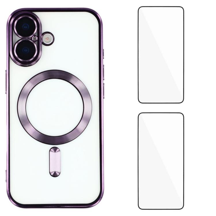 Custodia magnetica in TPU con pellicole per iPhone 16 e 15 Pro