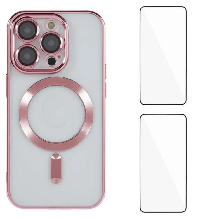 Custodia magnetica in TPU con pellicole per iPhone 16 e 15 Pro