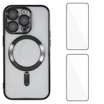 Custodia magnetica in TPU con pellicole per iPhone 16 e 15 Pro