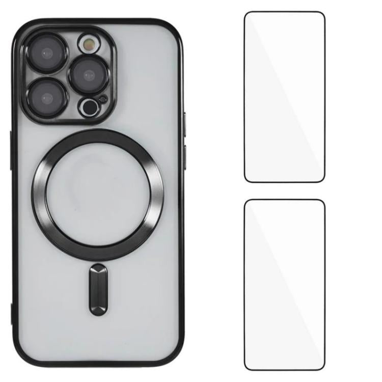 Custodia magnetica in TPU con pellicole per iPhone 16 e 15 Pro