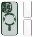 Custodia magnetica in TPU con pellicole per iPhone 16 e 15 Pro