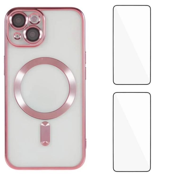 Custodia magnetica in TPU con pellicole per iPhone 12 e 13