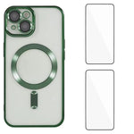 Custodia magnetica in TPU con pellicole per iPhone 12 e 13