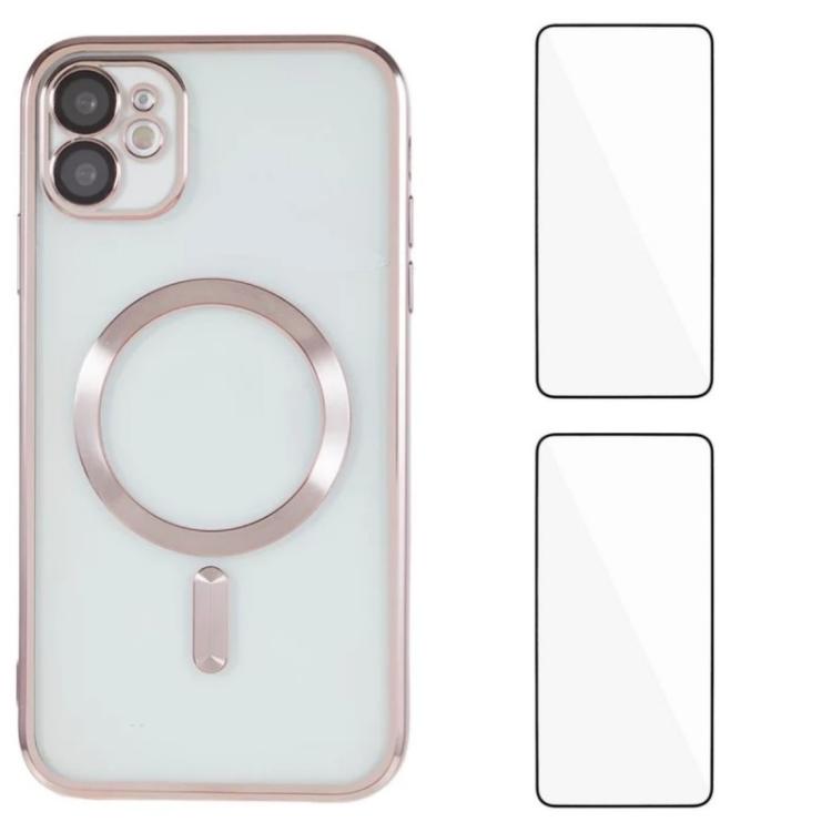 Custodia magnetica in TPU con pellicole per iPhone 12 e 13