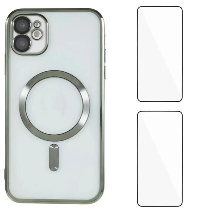 Custodia magnetica in TPU con pellicole per iPhone 12 e 13