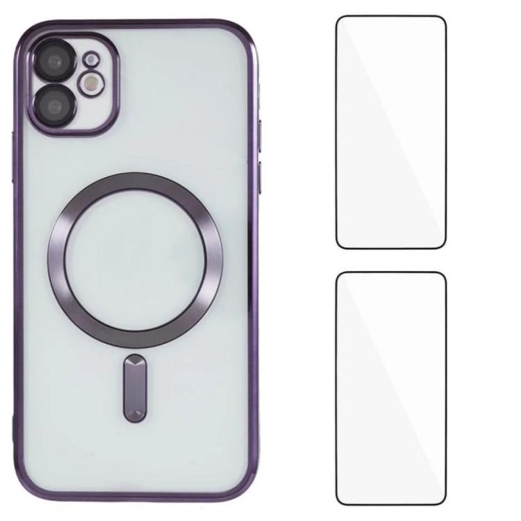 Custodia magnetica in TPU con pellicole per iPhone 12 e 13