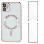 Custodia magnetica in TPU con pellicole per iPhone 12 Pro e 11