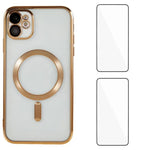 Custodia magnetica in TPU con pellicole per iPhone 12 Pro e 11