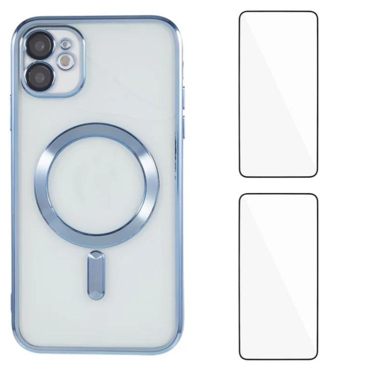 Custodia magnetica in TPU con pellicole per iPhone 12 Pro e 11