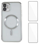 Custodia magnetica in TPU con pellicole per iPhone 12 Pro e 11