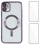 Custodia magnetica in TPU con pellicole per iPhone 12 Pro e 11