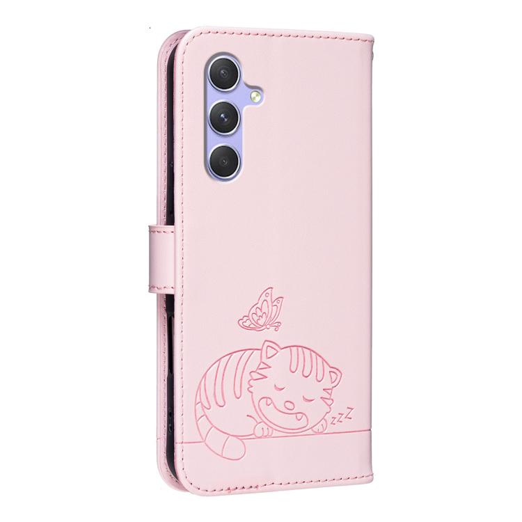 Custodia in ecopelle con cinturino e protezione RFID per Galaxy A54 e A14 5G