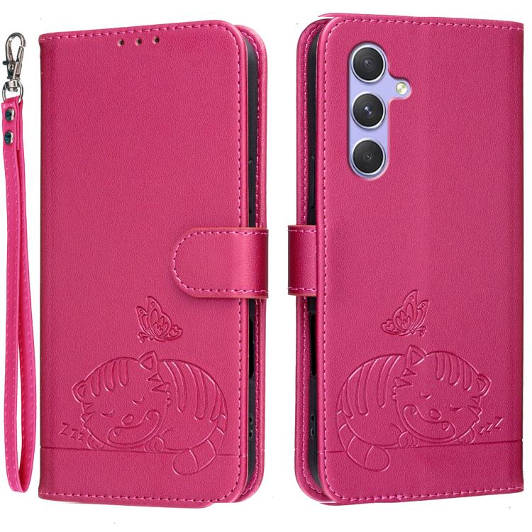 Custodia in ecopelle con cinturino e protezione RFID per Galaxy A54 e A14 5G