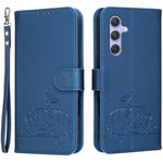 Custodia in ecopelle con cinturino e protezione RFID per Galaxy A54 e A14 5G