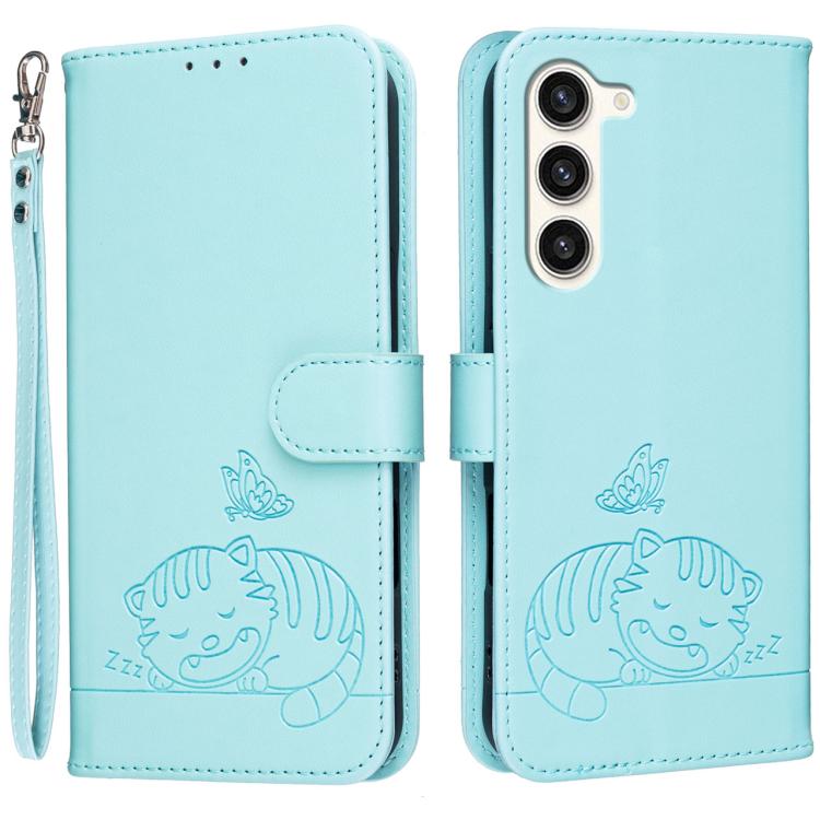 Custodia in ecopelle con cinturino e protezione RFID per Galaxy S23+ e S23 5G