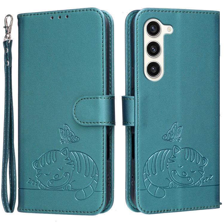 Custodia in ecopelle con cinturino e protezione RFID per Galaxy S23+ e S23 5G