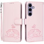 Custodia in ecopelle con cinturino e protezione RFID per Galaxy S24 FE, Ultra e