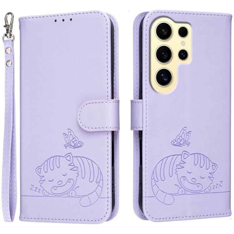 Custodia in ecopelle con cinturino e protezione RFID per Galaxy S24 FE, Ultra e