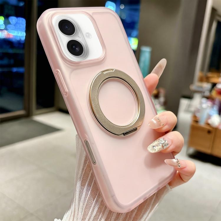 Custodia magnetica ibrida TPU PC con supporto girevole per iPhone