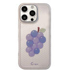 Custodia TPU nera satinata a pois per iPhone 15 Pro Max