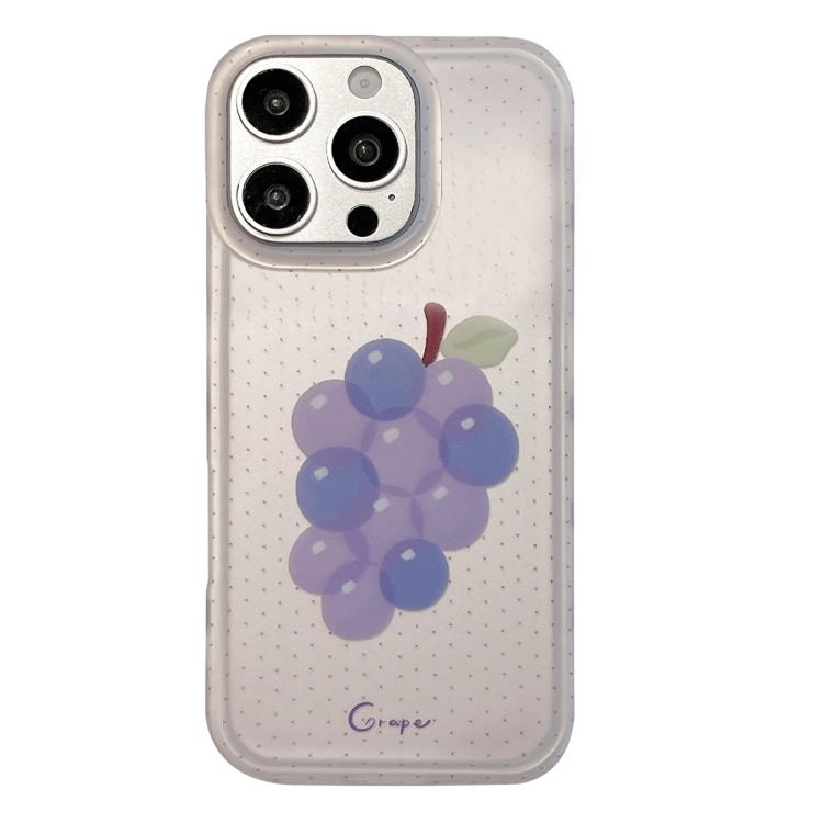 Custodia TPU nera satinata a pois per iPhone 15 Pro Max