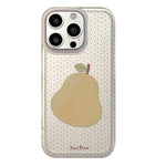 Custodia TPU nera satinata a pois per iPhone 15 Pro Max
