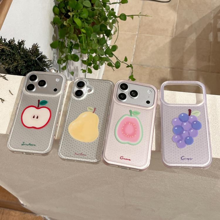 Custodia TPU nera satinata a pois per iPhone 15 Pro Max