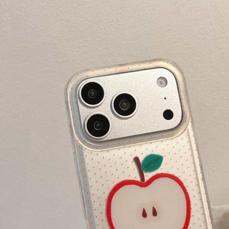 Custodia TPU nera satinata a pois per iPhone 15 Pro Max