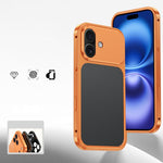 Custodia con fibbia a molla e telaio in metallo per iPhone