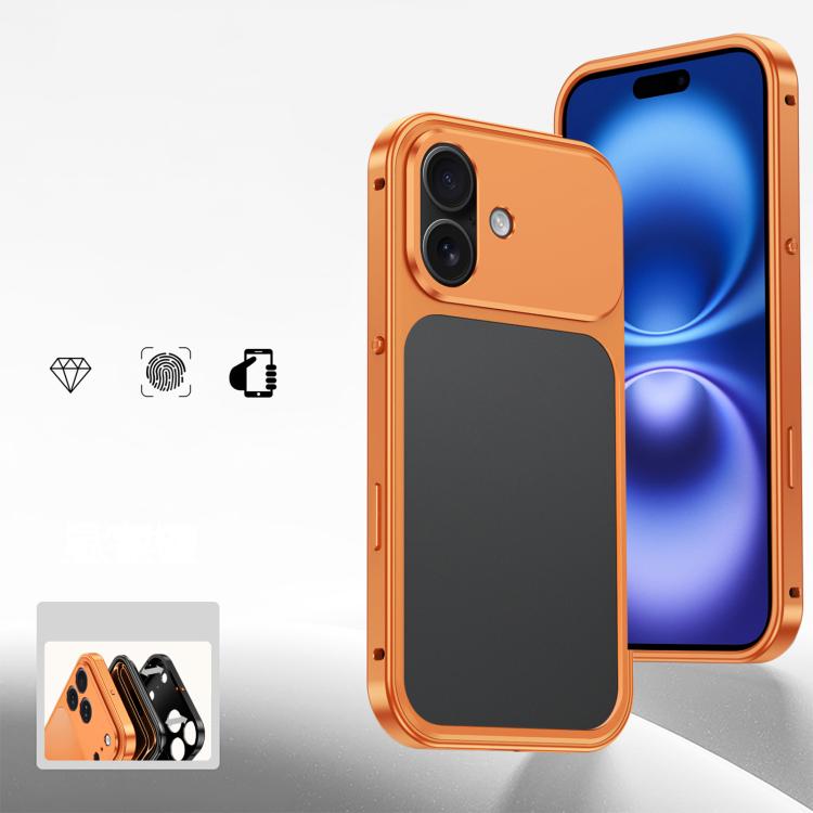 Custodia con fibbia a molla e telaio in metallo per iPhone