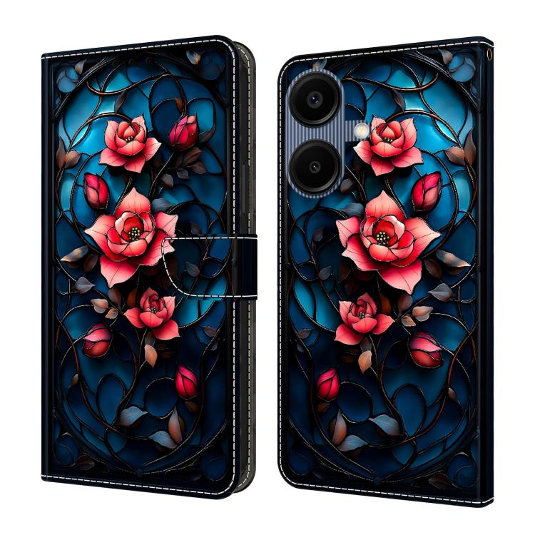 Custodia per telefono in ecopelle con effetto cristallo per Galaxy A06 5G / A06