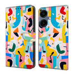 Custodia per telefono in ecopelle con effetto cristallo per Galaxy A06 5G / A06