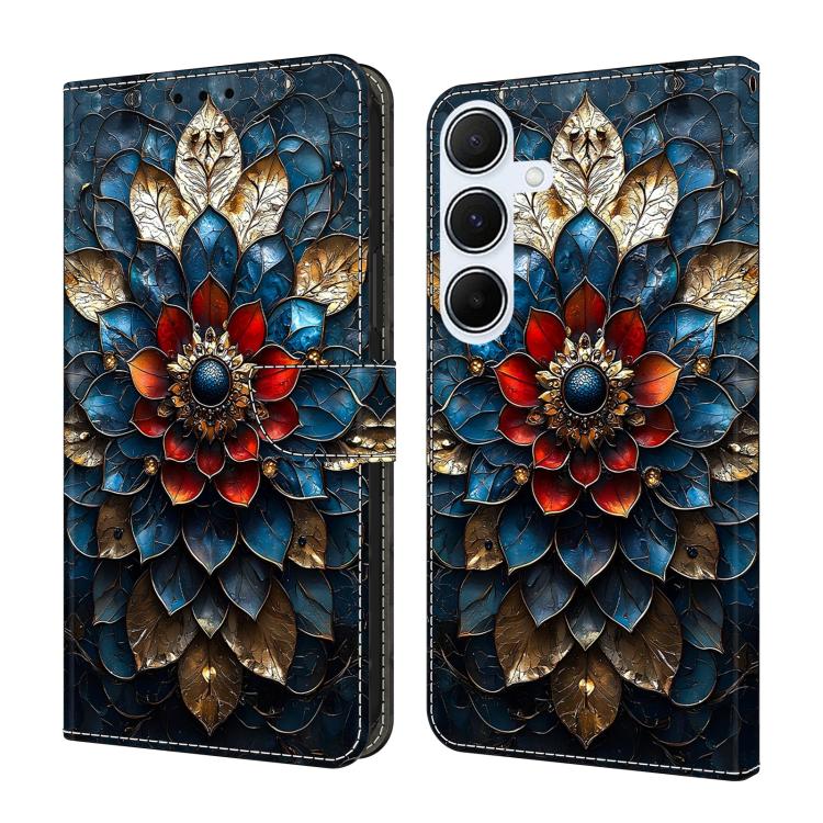 Custodia per telefono in ecopelle con effetto cristallo., For Galaxy A35 5G