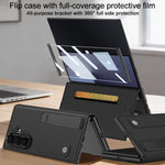 Custodia a libro con supporto per Galaxy Z TriFold Carbon Fiber