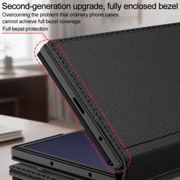 Custodia a libro con supporto per Galaxy Z TriFold Carbon Fiber
