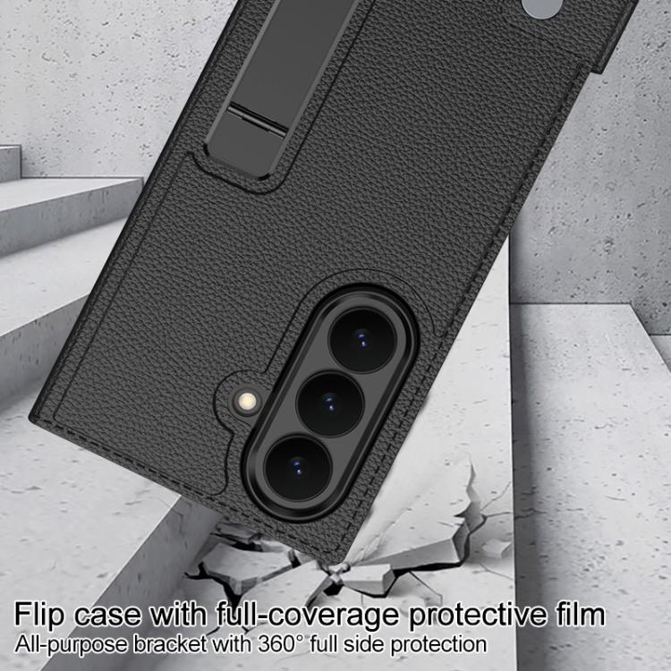 Custodia a libro con supporto per Galaxy Z TriFold Carbon Fiber