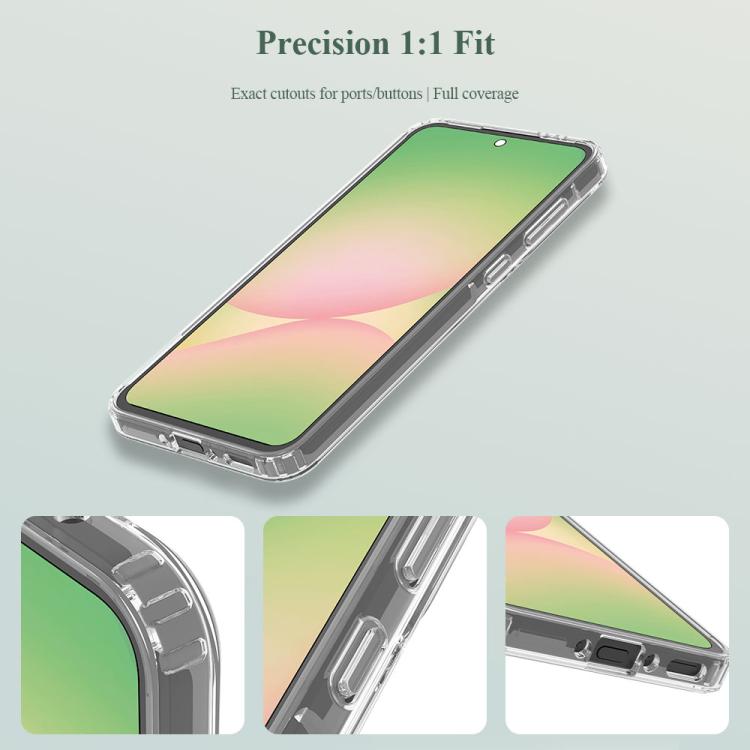 Custodia antiurto LeReach TOC Clear Series in TPU e acrilico per Galaxy A56 5G