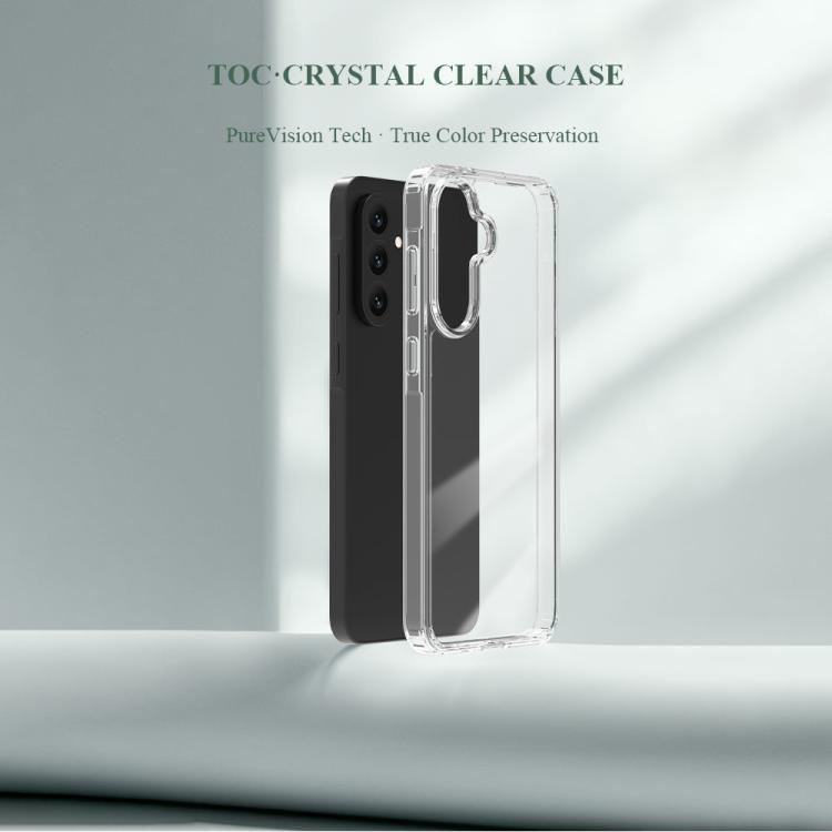 Custodia antiurto LeReach TOC Clear Series in TPU e acrilico per Galaxy A56 5G